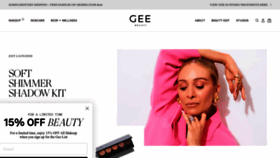 What Geebeauty.com website looked like in 2023 (This year)