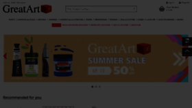 What Greatart.co.uk website looked like in 2023 (This year)