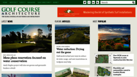 What Golfcoursearchitecture.net website looked like in 2023 (This year)