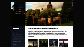 What Glasgownecropolis.org website looked like in 2023 (This year)