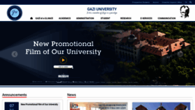 What Gazi.edu.tr website looked like in 2023 (This year)