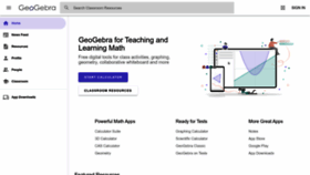 What Geogebra.org website looked like in 2023 (This year)