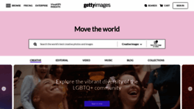 What Gettyimages.com website looked like in 2023 (This year)