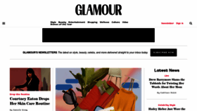 What Glamour.com website looked like in 2023 (This year)