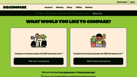 What Gocompare.com website looked like in 2023 (This year)