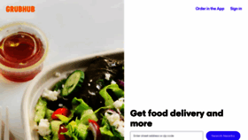 What Grubhub.com website looked like in 2023 (This year)