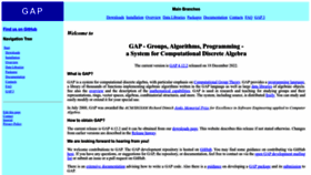 What Gap-system.org website looked like in 2023 (This year)