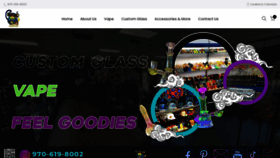 What Goodvibesglassart.com website looked like in 2023 (This year)