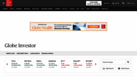 What Globeinvestor.com website looked like in 2023 (This year)