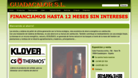 What Guadacalor.com website looked like in 2023 (This year)