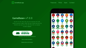 What Gamebase.app website looked like in 2023 (This year)