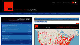 What Gunviolencearchive.org website looked like in 2023 (This year)