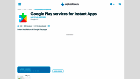 What Google-play-services-for-instant-apps.en.uptodown.com website looked like in 2023 (This year)
