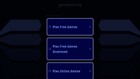 What Gamepick.org website looked like in 2023 (This year)