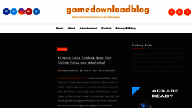 What Gamedownloadblog.com website looked like in 2023 (This year)