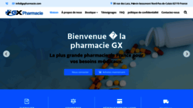 What Gxpharmacie.com website looked like in 2023 (This year)