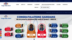 What Gangesvalleyschool.com website looked like in 2023 (This year)