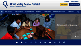 What Gvsd.org website looked like in 2023 (This year)