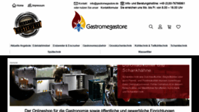 What Gastromegastore.de website looked like in 2023 (This year)