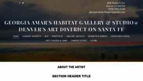 What Georgiaamarfineart.com website looked like in 2023 (This year)