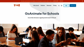 What Goanimate4schools.com website looked like in 2023 (This year)