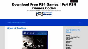 What Gamesps4free.com website looked like in 2023 (This year)