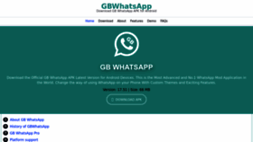 What Gbwhatapk.com website looked like in 2023 (This year)