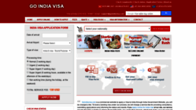 What Goindiavisa.com website looked like in 2023 (This year)