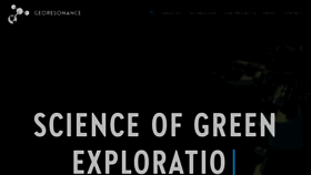 What Georesonance.com website looked like in 2023 (1 year ago)