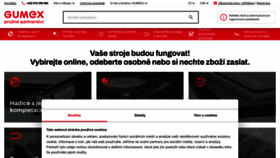 What Gumex.cz website looked like in 2023 (This year)