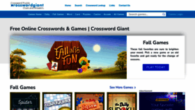 What Games.crosswordgiant.com website looked like in 2023 (This year)