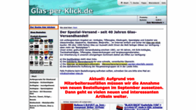 What Glas-per-klick.de website looked like in 2023 (This year)