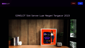 What Gsnslot.org website looked like in 2023 (2 years ago)