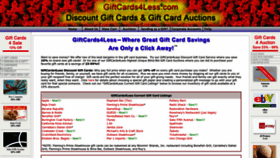What Giftcards4less.com website looked like in 2023 (This year)