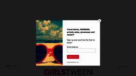 What Girlstweenfashion.com website looked like in 2023 (This year)