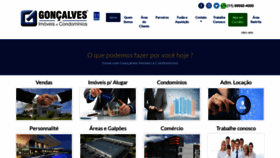 What Goncalvesimoveis.com.br website looked like in 2023 (This year)