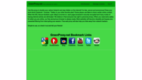 What Greenproxy.net website looked like in 2023 (This year)