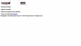 What Gems.qatarairways.com.qa website looked like in 2023 (This year)