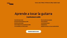 What Guitarlions.com website looked like in 2023 (This year)