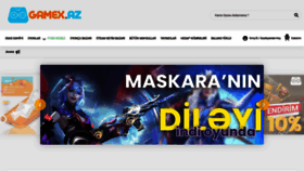 What Gamex.az website looked like in 2023 (2 years ago)