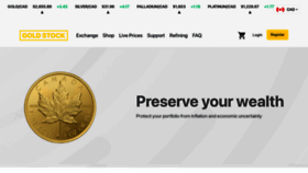 What Goldstockcanada.com website looked like in 2023 (This year)