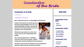 What Grandmotherofthebride.com website looked like in 2023 (This year)