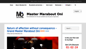 What Grand-maitre-marabout-oni.com website looked like in 2023 (1 year ago)