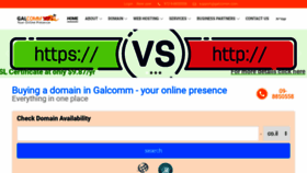 What Galcomm.com website looked like in 2023 (This year)