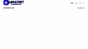 What Gameznet.biz website looked like in 2023 (This year)