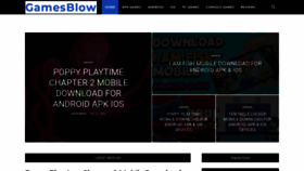 What Gamesblow.com website looked like in 2023 (This year)