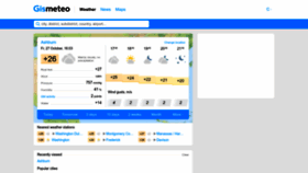 What Gismeteo.de website looked like in 2023 (This year)