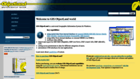 What Gis-objectland.com website looked like in 2023 (This year)