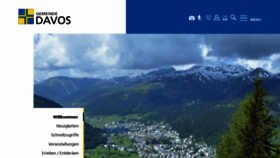 What Gemeinde-davos.ch website looked like in 2023 (This year)