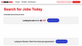 What Grabjobs.co website looked like in 2023 (This year)
